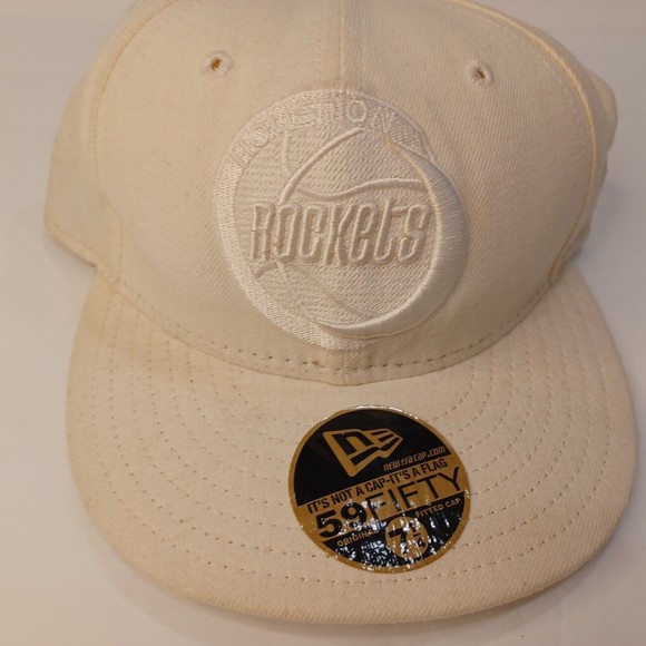 New Era 59Fifty Hardwood Classics Houston Rockets Size 7 1/4 Raised Logo Wool - Picture 2 of 12